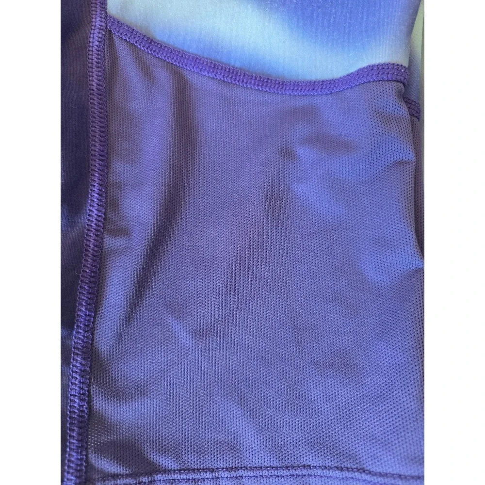 Kyodan Womens Blue Teal Ombre Capri Leggings Size L Activewear Yoga Pants
